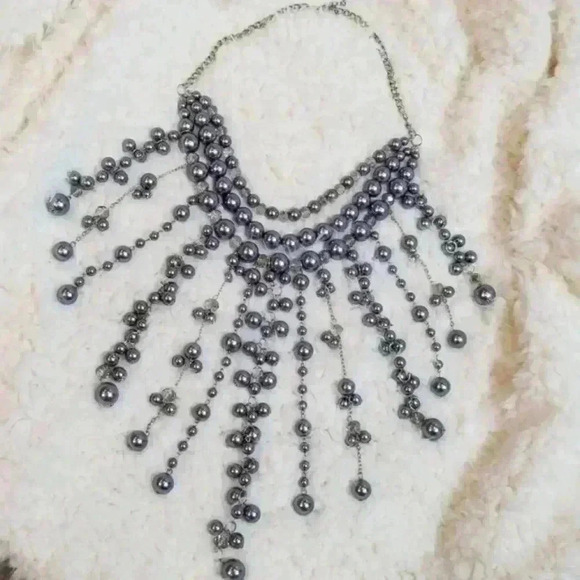LAST ONE! Beaded Statement Necklace - Picture 4 of 4